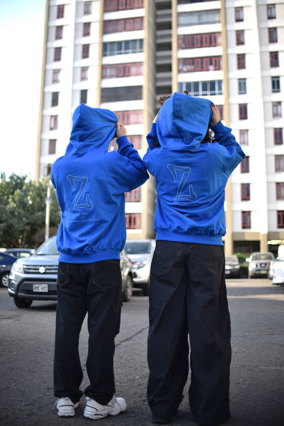 BLUE Z OVERSIZED HOODIE