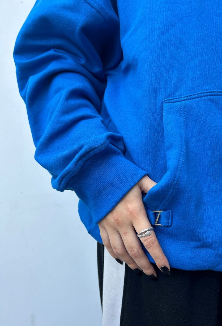 BLUE Z OVERSIZED HOODIE - Imagen 4